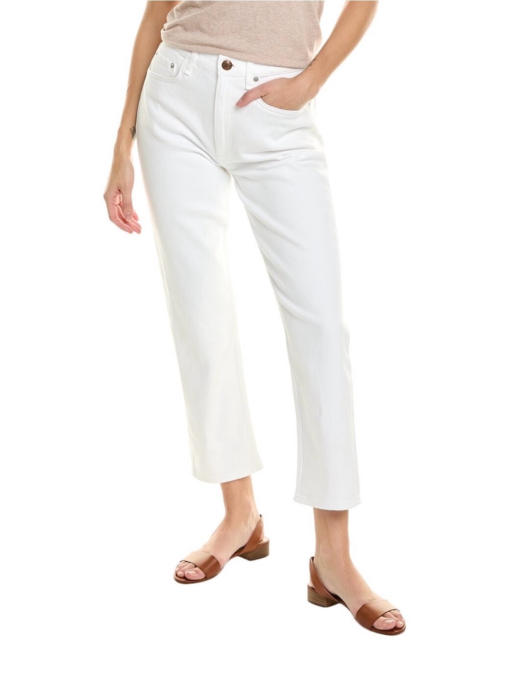 NWT Rag & Bone Wren Optic White Straight Leg Jeans